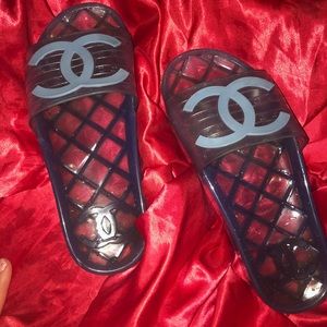 Chanel Jelly Slides